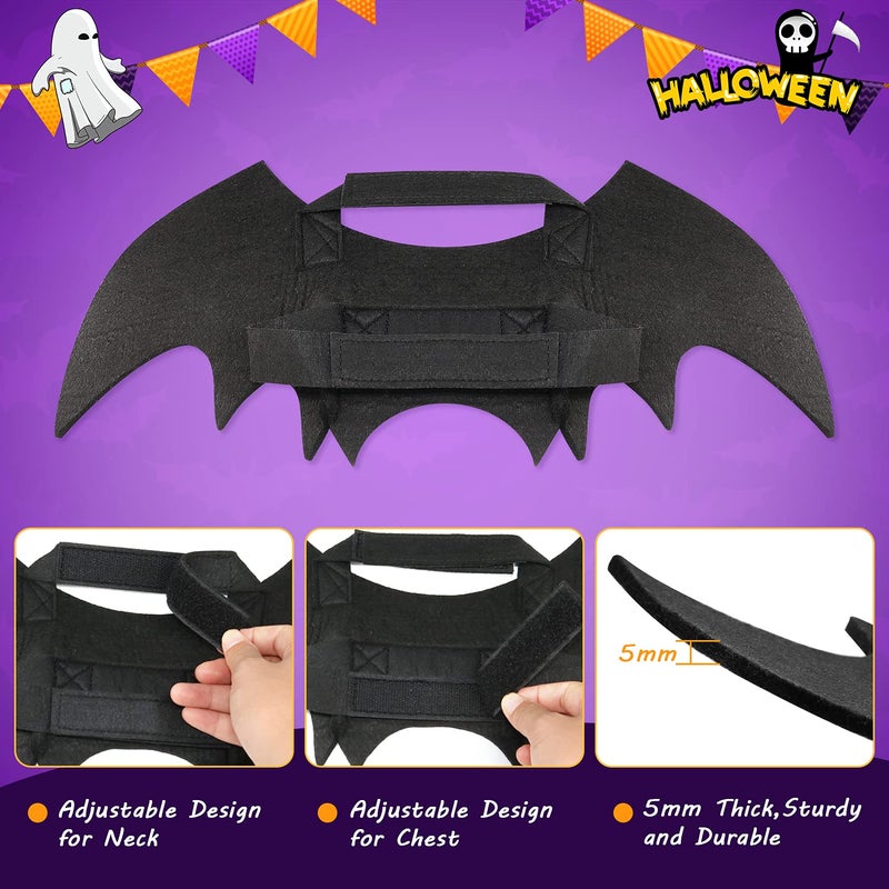 Rypet Dog Bat Costume - Halloween Pet Costume Bat Wings Cosplay Dog Costume Cat Costumes for Party S - Image 4